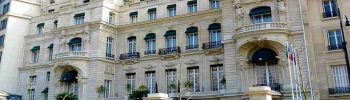 palace cinq étoiles le shangri-la rue d'iena à paris 16e arrondissement