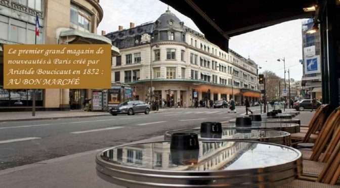 les premiers grands magasins à Paris au milieu du 19e siècle
