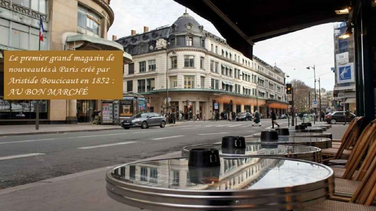 les premiers grands magasins à Paris au milieu du 19e siècle