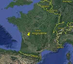 Situation géographique Angoulême